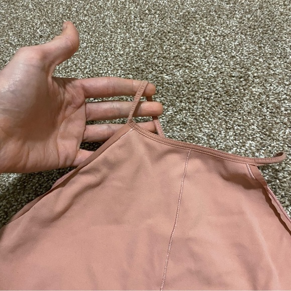 Nike Peachy Pink High Neck Workout Crop Top Small - Picture 3 of 7